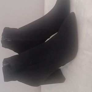 Alex Marie Black Suede Boots Size 6
